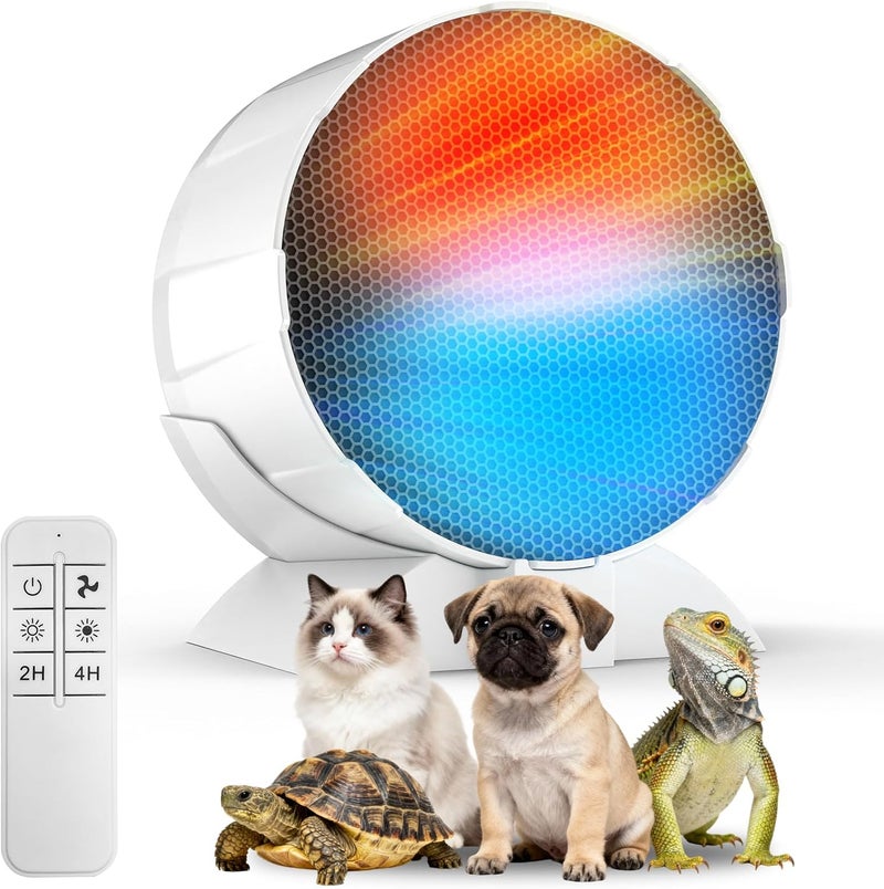 Runcasa 200W Reptile Heat Mats Space Heater, Adjustable Temperature Reptile Heating Heaters, Non-Light Heating Solution with Expanded Heating Range for Hermit Crabs/Leopard Geckos/Turtles/Snakes/Frog/Iguana - Image 1